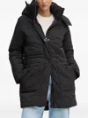 Desigual Quilted-pattern Padded Jacket In Black