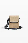 Desigual Raffia Phone Holder Wallet In White