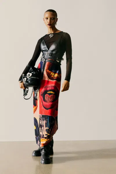 Desigual Recycled Strappy Dress In Black