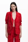 Desigual コントラストジャケット In Red