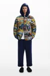 Desigual Reversible Jacket In Material Finishes