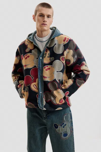 Desigual Reversible Mickey™ Denim Jacket In Multi