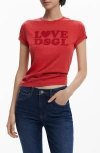 Desigual Rhinestone Embellished Cotton Graphic T-shirt