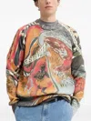 Desigual Ribbed-knit Sweater In Multi