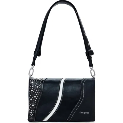Desigual Rivet Detail Faux Leather Crossbody Bag