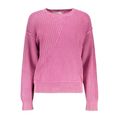 Desigual Rosa Cotton Women's Long-sleeved Shirt In Pink