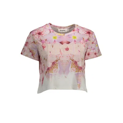 Desigual Rosa Cotton Women T-shirt In Multi
