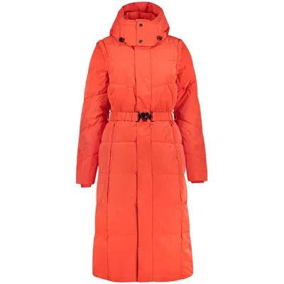Desigual Rosso Poliuretano Women's Jacket In Red