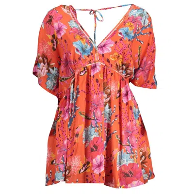 Desigual Rosso Viscosa Womens Dress In Multi