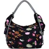 Desigual Ruched Floral Shoulder Bag