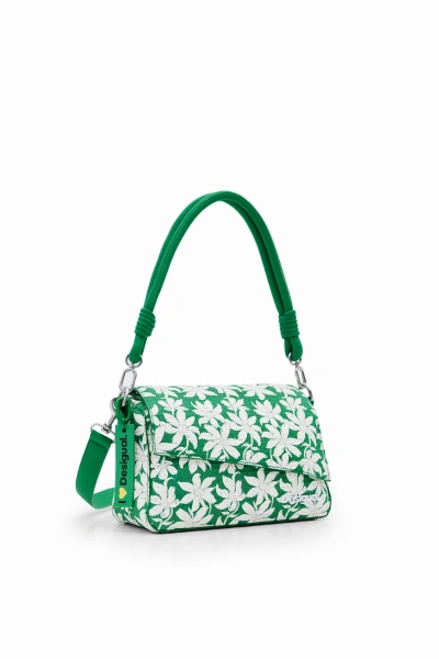 Desigual S Textured Floral Bag In Green