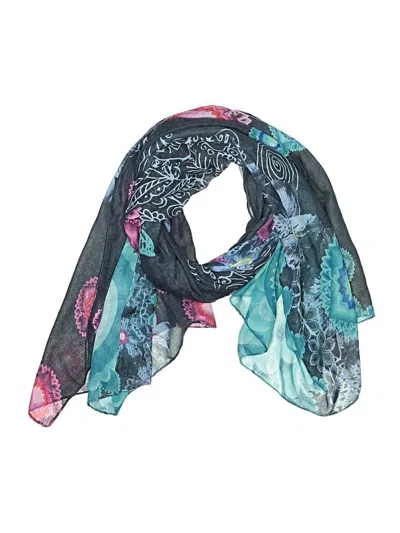 Pre-owned Desigual Scarf In Blue
