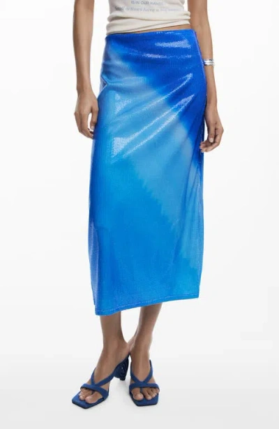 DESIGUAL DESIGUAL SEQUIN MIDI SKIRT