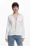 Desigual Seventies Blouse In White