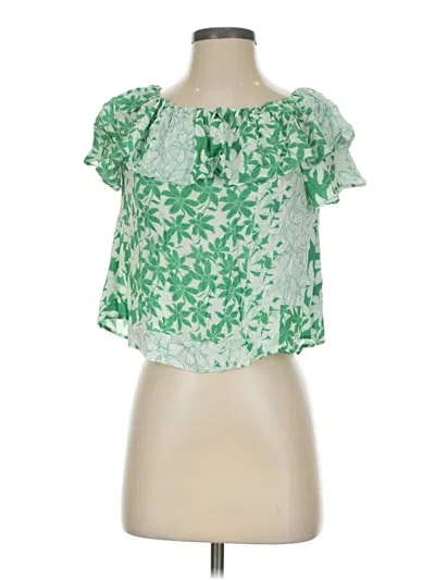 Pre-owned Desigual Short Sleeve Blouse In Green