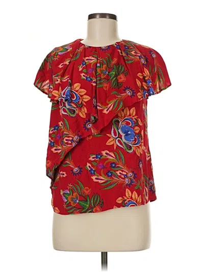 Pre-owned Desigual Short Sleeve Blouse In Red