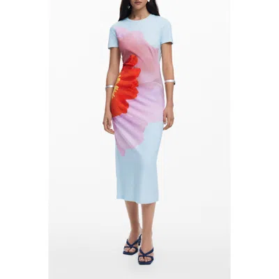 Desigual Short Sleeve Midi Dress