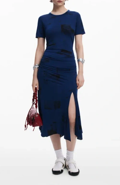 Desigual Short Sleeve Midi Dress