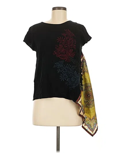 Pre-owned Desigual Short Sleeve T-shirt In Black