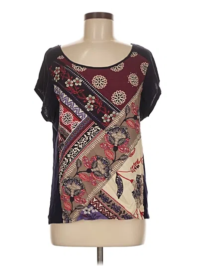 Pre-owned Desigual Short Sleeve T-shirt In Brown