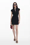 Desigual Short Zipper Dress In Black