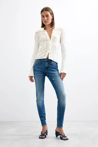 Desigual Skinny Jeans In Blue
