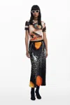 Desigual Skirt Designed By Mr. Christian Lacroix In Black