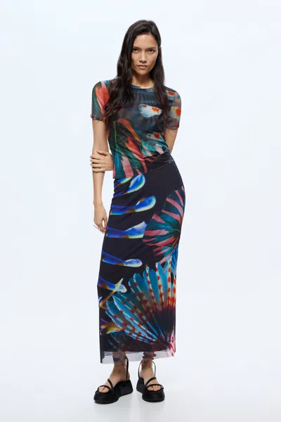 Desigual Skirt Designed By Mr. Christian Lacroix In Multi