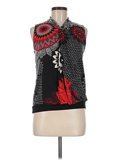 Pre-owned Desigual Sleeveless Blouse In Black