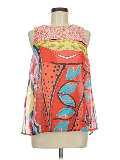 Pre-owned Desigual Sleeveless Blouse In Orange
