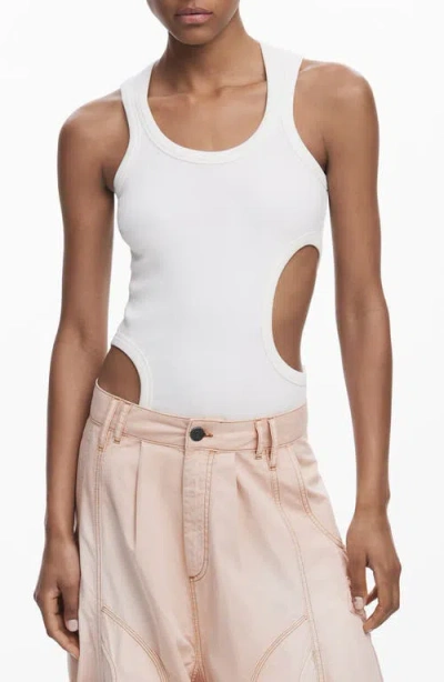 DESIGUAL DESIGUAL SLEEVELESS CUTOUT T-SHIRT