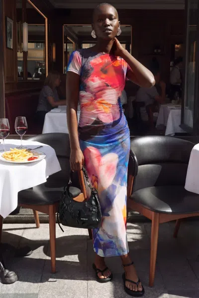 Desigual Sleeveless Printed Dress In Multi
