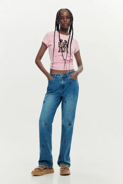 Desigual Slim Jeans In Blue