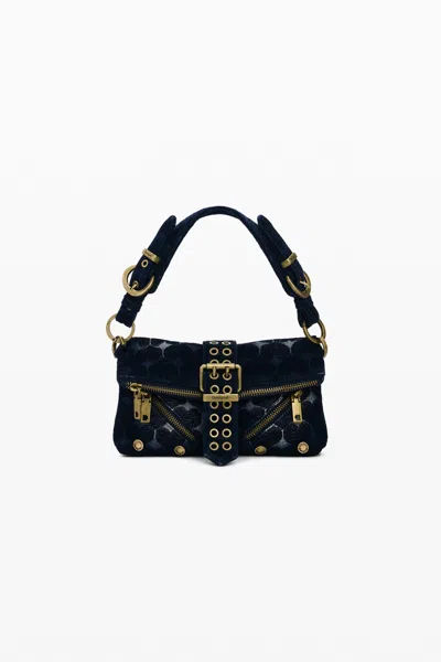 Desigual Small Buckle Bag In Blue