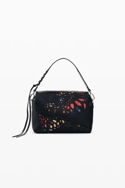 Desigual Small Butterfly Bag In Black