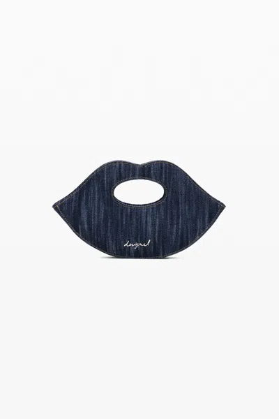 Desigual Small Denim Bag In Blue