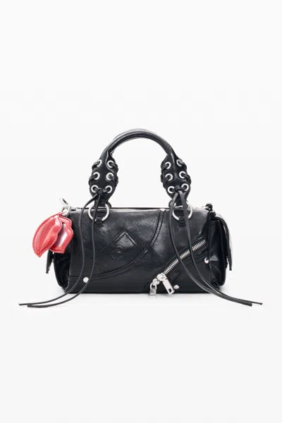 Desigual Small Faux Leather Bag In Black