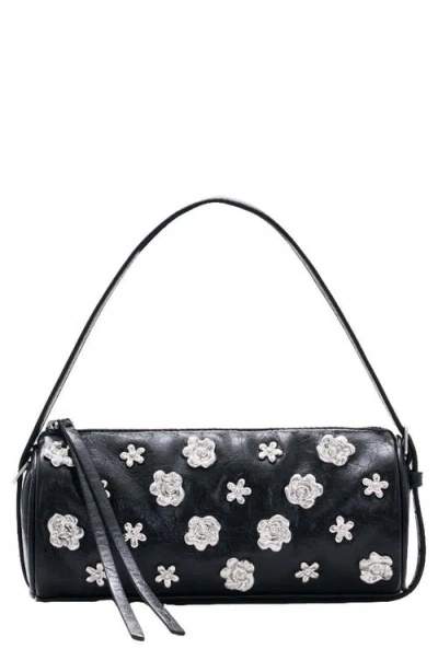 Desigual Small Faux Leather Shoulder Bag In Black