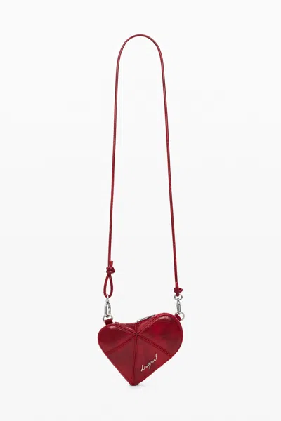 Desigual Small Heart Wallet In Red