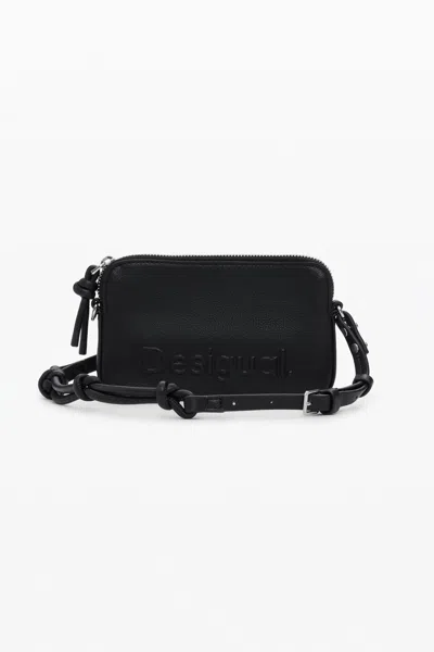 Desigual Small Logo Wallet In Black