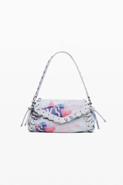 Desigual Small Printed Bag In Material Finishes