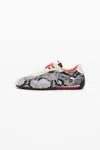 Desigual Snake Print Sneakers In White