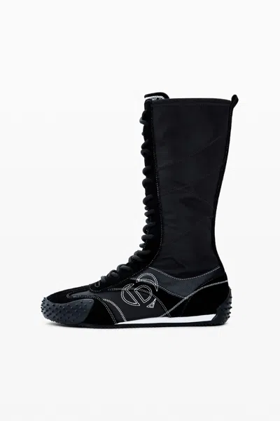 Desigual Sneaker Boot Logo In Black