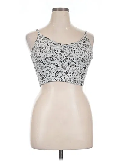 Pre-owned Desigual Sports Bra In Silver