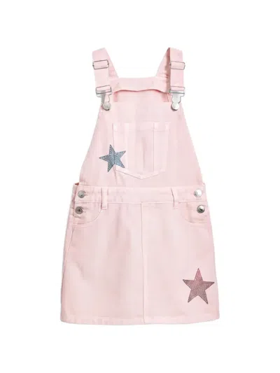 Desigual Kids' Star-appliqué Pinafore Dress In Pink