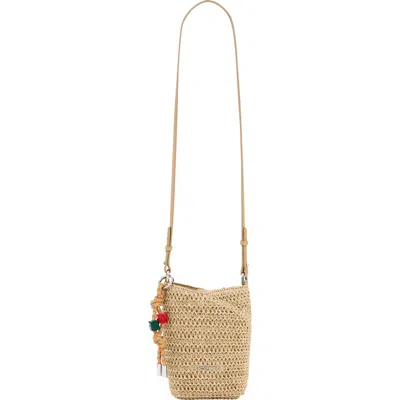 Desigual Straw Crossbody Bag In Brown