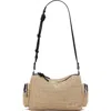 Desigual Straw Shoulder Bag In Brown
