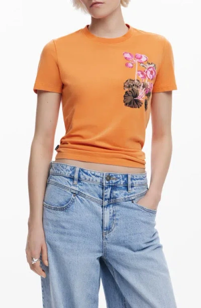 Desigual Stretch Cotton Graphic T-shirt