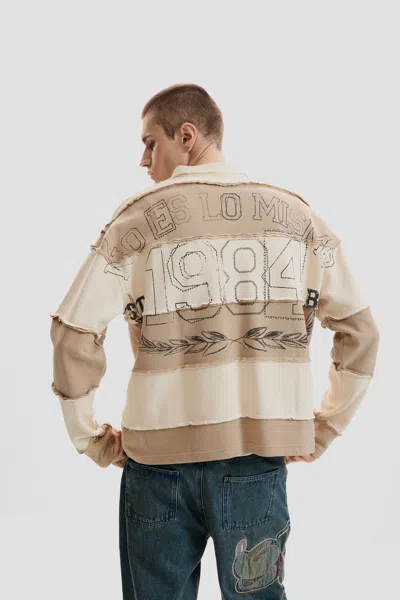 Desigual Striped T-shirt In Neutral