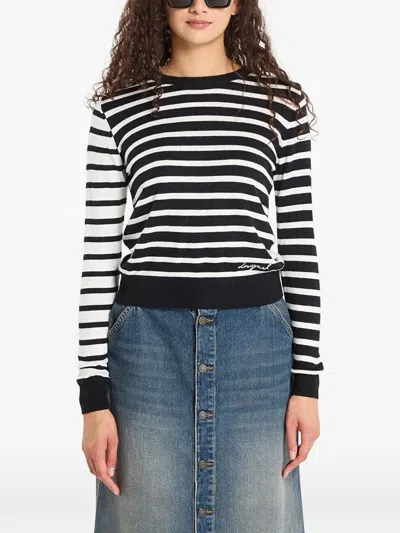 Desigual Stripe-pattern Sweater In Multi